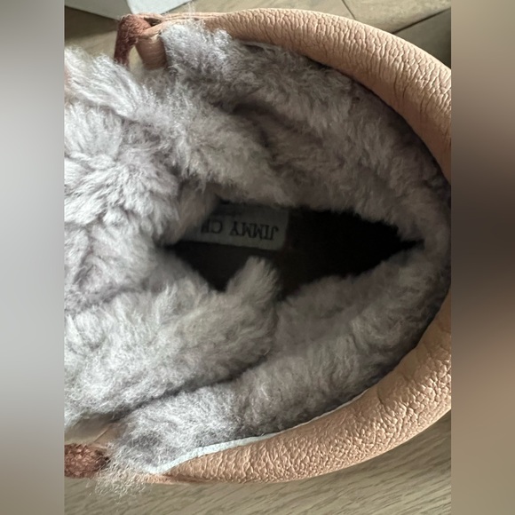 Jimmy Choo Beige & Grey Ditto Shearling Boot - Picture 12 of 14